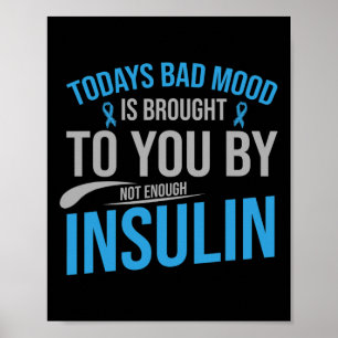 Diabetes Awareness Type 1 2 - Diabetic T1d T2d 2 Poster