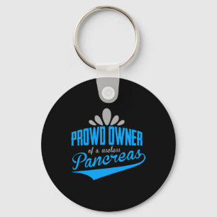 Diabetes Awareness Type 1 2 - Diabetic T1d T2d 3  Key Ring
