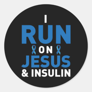 Diabetes Awareness Type 1 2 - Diabetic T1d T2d 4  Classic Round Sticker