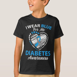 Diabetes Awareness Type 1 2 In November We Wear Bl T-Shirt