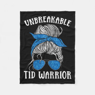 Diabetes Awareness Type 1 Diabetes Unbreakable T1d Fleece Blanket