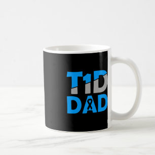 Diabetes Awareness Type 1 - Diabetic T1D Dad Coffee Mug