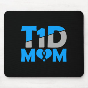 Diabetes Awareness Type 1 - Diabetic T1D Mum Mouse Mat