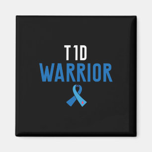 Diabetes Awareness Type 1 - Diabetic T1d Warrior Magnet