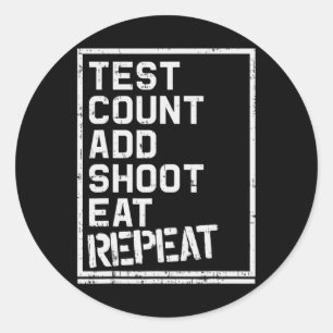 Diabetes Awareness Type 1  Diabetic Test Count Rep Classic Round Sticker