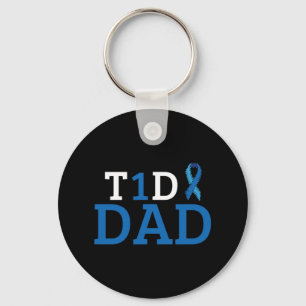 Diabetes Awareness Type 1 Gift - Diabetic T1D Key Ring