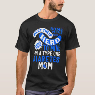 Diabetes Awareness Type One Diabetes Mum Sunflower T-Shirt