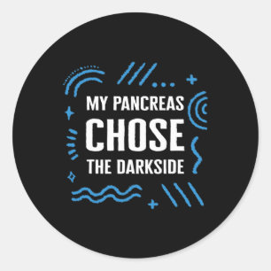 Diabetes Awareness Type One Insulin Fighter Suppor Classic Round Sticker