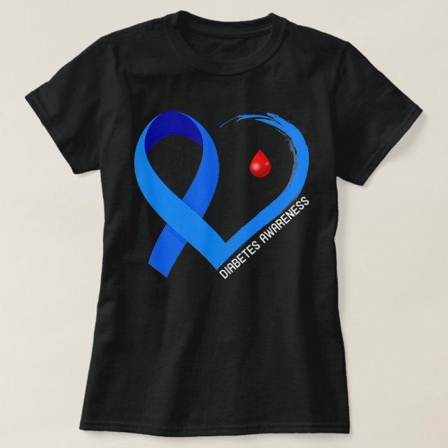 Diabetes Awareness Warrior Gift T-Shirt (Design Front)