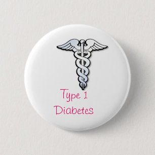 Diabetes Badge - Pink