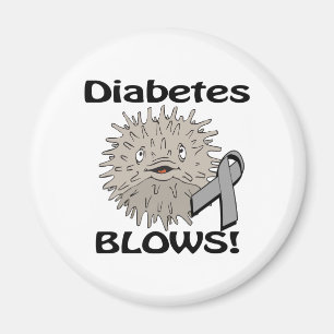 Diabetes Blows Awareness Design Magnet