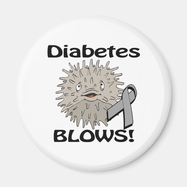 Diabetes Blows Awareness Design Magnet (Front)