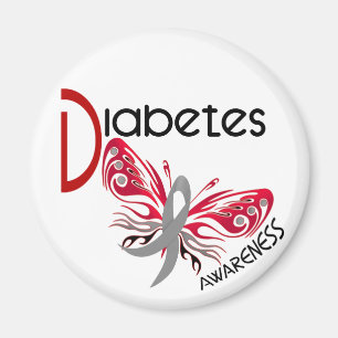 Diabetes BUTTERFLY 3 Magnet