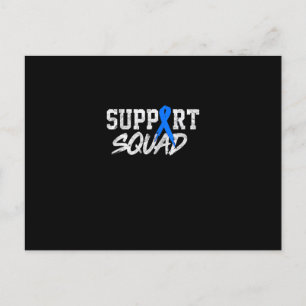 Diabetes Cancer Awareness Month Support Squad Blue Postcard