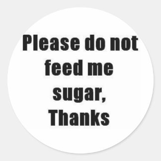 Diabetes Classic Round Sticker