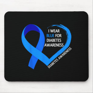 Diabetes Day 2022 T1d T2d Wear Blue For Diabetes Mouse Mat