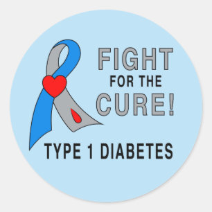 Diabetes: Fight For The Cure! Classic Round Sticker