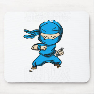Diabetes Fighter Ninja T1D Diabetic Awareness Mont Mouse Mat