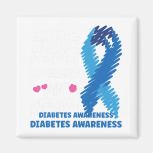 Diabetes Her fight is my fight awareness Magnet