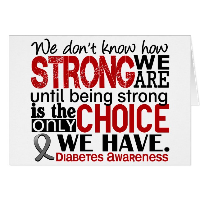 Diabetes How Strong We Are (Front Horizontal)