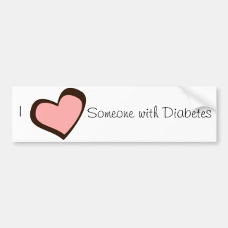 Diabetes Love Bumper Sticker