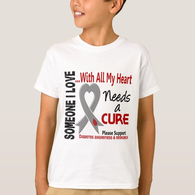 Diabetes Needs A Cure 3 T-Shirt (Front)