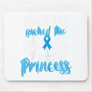 Diabetes Picked The Wrong Princess Diabetes Awaren Mouse Mat