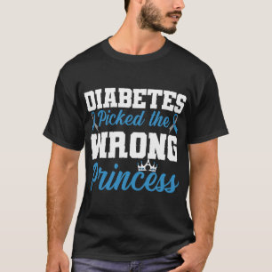 Diabetes Picked The Wrong Princess TD1 Diabetes Aw T-Shirt