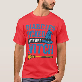 DIABETES PICKED THE WRONG WITCH T-Shirt