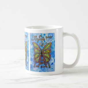 Diabetes Poem Rainbow Butterfly Art Coffee Mugs