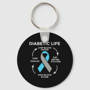 Diabetes Quotes Diabetes Fighter Diabetes Awarenes Key Ring