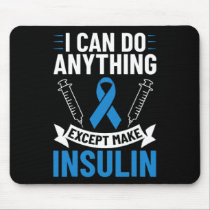 Diabetes Quotes Diabetes Fighter T1D Diabetes Awar Mouse Mat