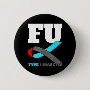 Diabetes Shirt - Diabetes Awareness 6 Cm Round Badge