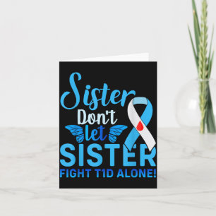 Diabetes Sister Men Women Diabetes Awareness Card