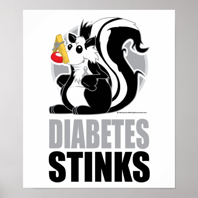 Diabetes Stinks Poster (Front)