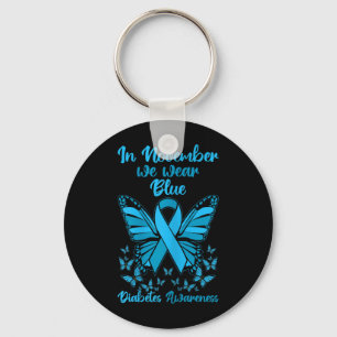 Diabetes Support November Blue Diabetes Awareness Key Ring