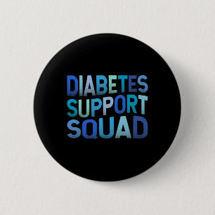 Diabetes Support Squad T1d Type 1 Diabetes Warrior 6 Cm Round Badge