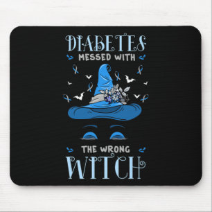 Diabetes Survivors Diabetic Patient Halloween Witc Mouse Mat