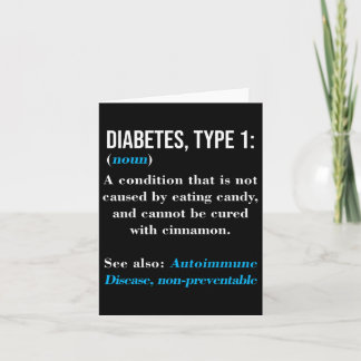 Diabetes Type 1 Definition Autoimmune Disease  Card
