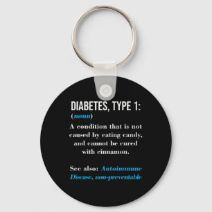 Diabetes Type 1 Definition Autoimmune Disease Key Ring