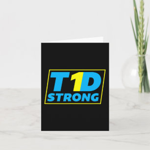 Diabetes TYPE 1 Strong Awareness  Card