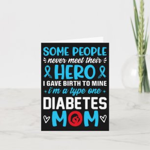 Diabetes Type 1 Survivor Mum - Women T1 Diabetes A Card