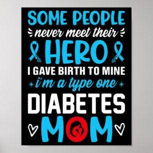 Diabetes Type 1 Survivor Mum - Women T1 Diabetes A Poster