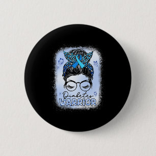 Diabetes Warrior Awareness Diabetic Support Type W 6 Cm Round Badge