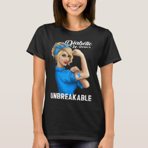 Diabetes Warrior Awareness Insulin Diabetic Type 1 T-Shirt