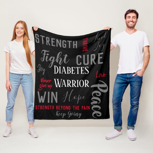 Diabetes Warrior blanket (In Situ)