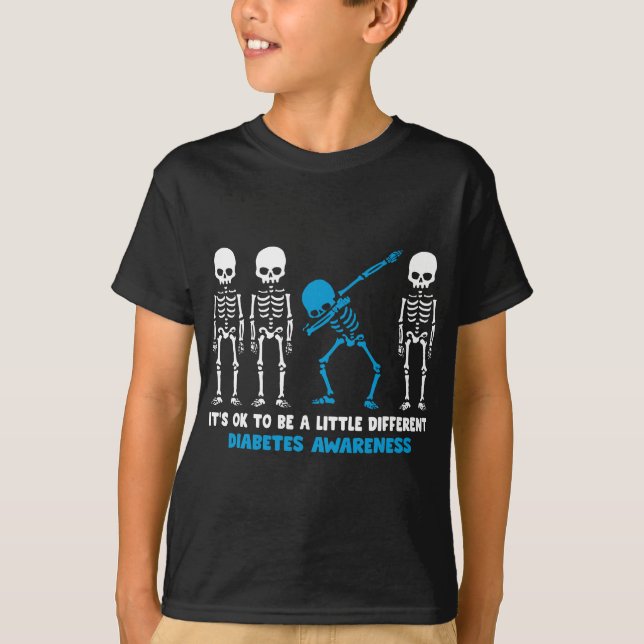 Diabetes Warrior Mum awareness Gift It's Ok To Be  T-Shirt (Front)