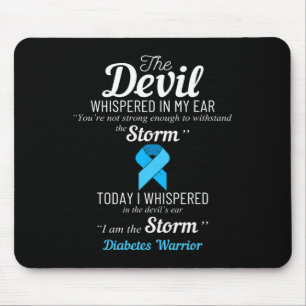 Diabetes Warrior Storm Best Diabetes Awareness Gif Mouse Mat