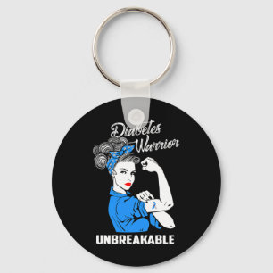 Diabetes Warrior Unbreakable Diabetes Awareness G Key Ring