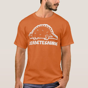 Diabetesaurus Funny Diabetes Dinosaur T-Shirt